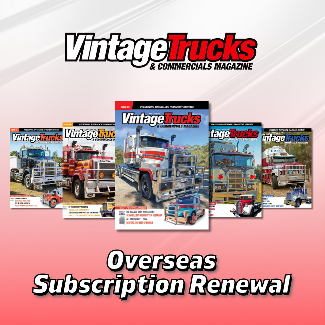 Vintage Trucks and Commercial Magazine Overseas Membership
