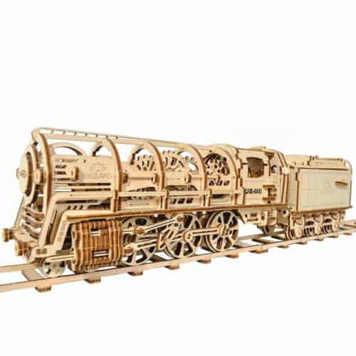 Ugears 460 Steam Locomotive with Tender