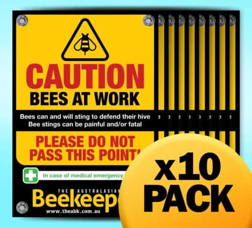 Black & Gold A3 ABK Safety Sign - 10 Pack