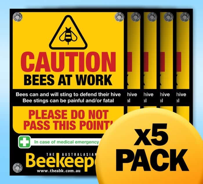 Black & Gold A3 ABK Safety Sign - 5 Pack