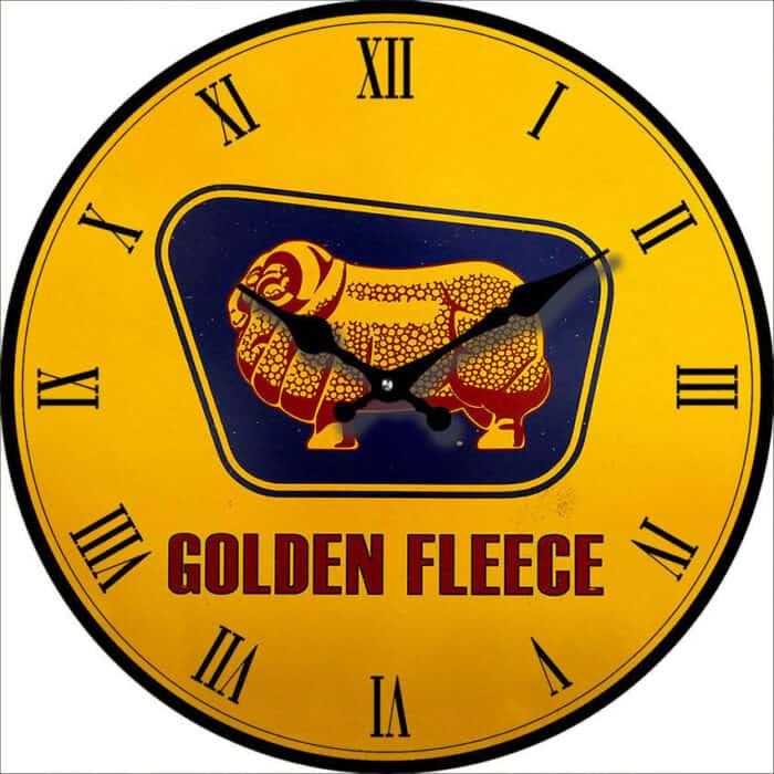 Golden Fleece Ram Small Clock