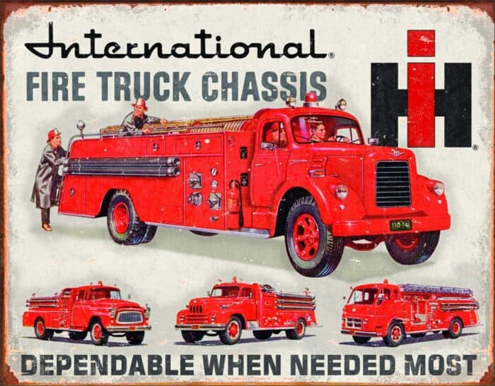 International Fire Truck Sign