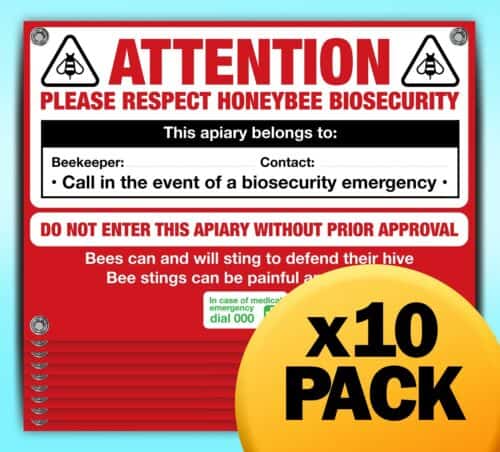 Red & White A2 ABK Safety Sign - 10 Pack
