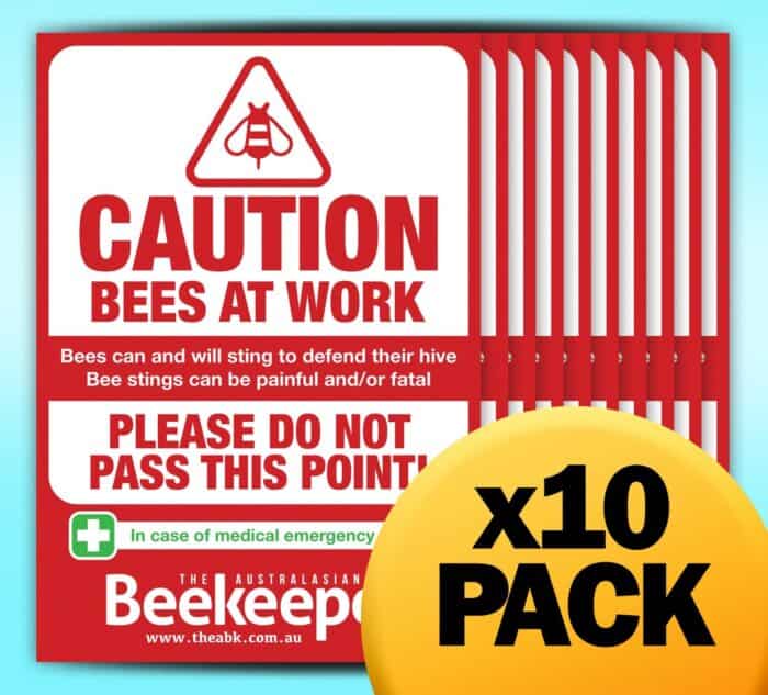 Red & White A4 ABK Safety Sign - 10 Pack