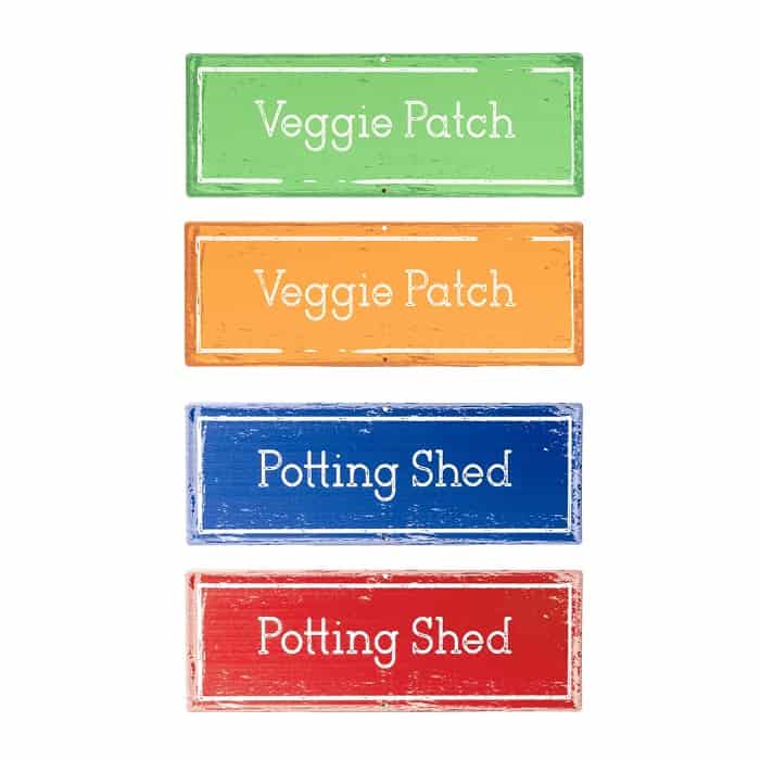 Veggie Patch / Potting Shed Signs
