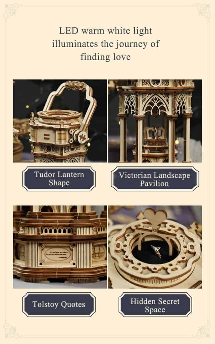 Victorian Lantern Mechanical Music Box (8)
